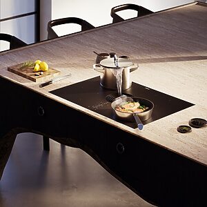 BORA M Pure Rough Combi Induction Cooktop with Integrated Downdraft Extractor